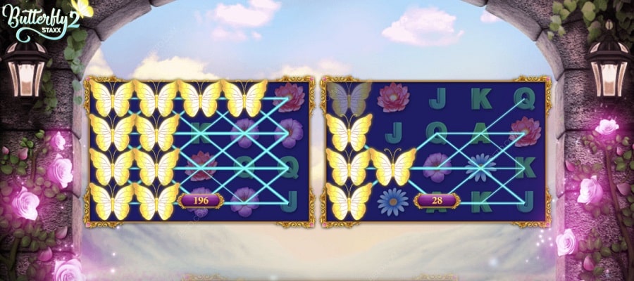 Großzügiger Spielautomat Butterfly Staxx 2 