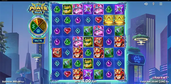 Cascading reels gameplay