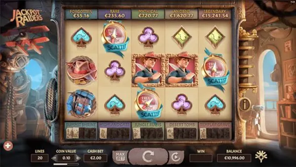 Jogo jackpots progressivos